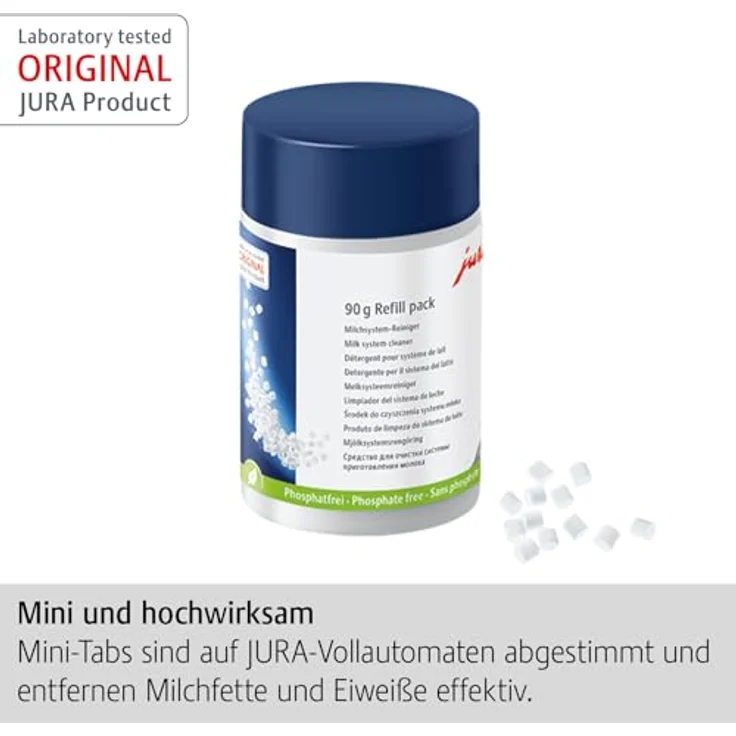 Jura 24157 Milchsystem-Reiniger mini-Tabs Nachfüllpackung, 90 g – Bild 2