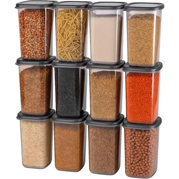 Jungengel Gewürzständer Gewürzdosen Set 12-Teilig 1200ml