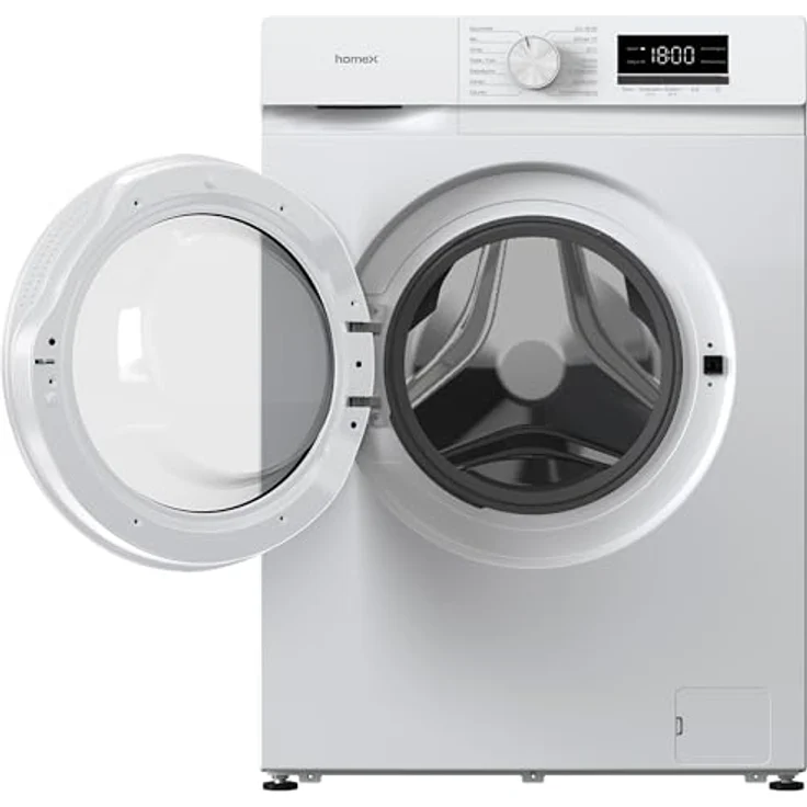 homeX WF610K1A-W Waschmaschine 6 kg, Frontlader, 1.000 U/Min, AquaStop, Inverter Motor, 14 Programme, 39 cm Tiefe, weiß – Bild 10