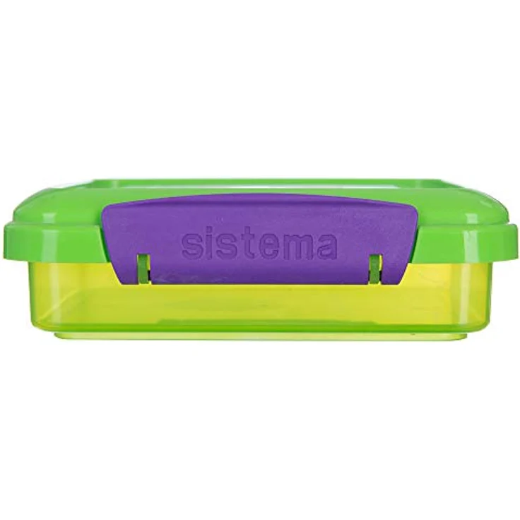 Sistema Sandwichbox für unterwegs, 432 ml, plastik, 15.5 x 15 x 4.3 cm (Farblich Sortiert) – Bild 3