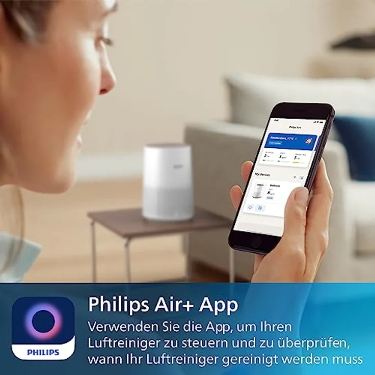 Philips Air Purifier Smart 600i Series - Cleans rooms up to 44 m² - Removes 99.7% of pollen and dust - Wi-Fi connectivity - AC0650/10 – Bild 5