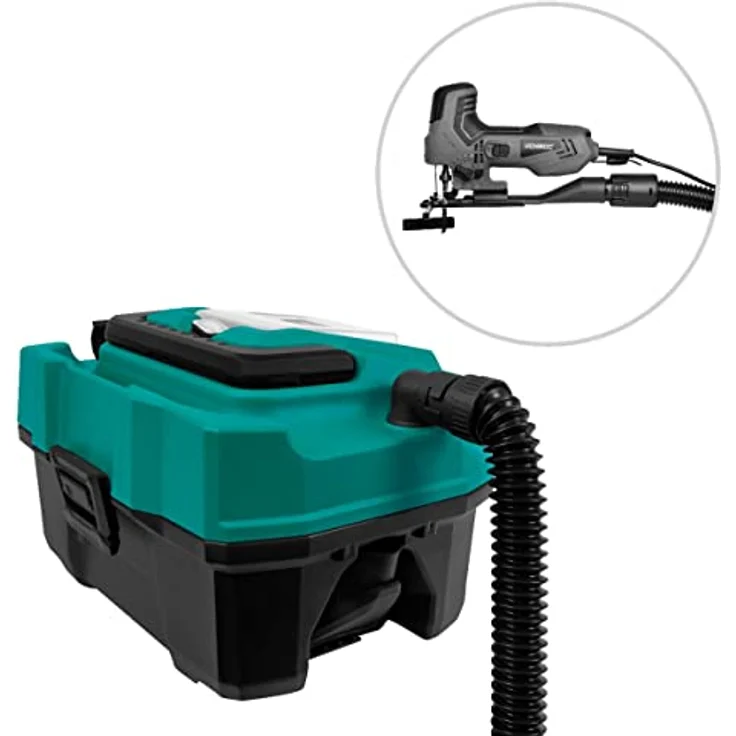 VONROC Tragbarer Allzweckstaubsauger, 20V Nass- und Trockensauger mit 15 l Behältervolumen und Elektrowerkzeugadapter, ohne Akku und Schnellladegerät – Bild 6