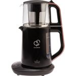 Karaca Caysever Sprechende Teekocher Rosegold Elektrisch Kupfer, 1700 W, Türkische Teekanne, Teepot, 0,8 Liter Glas Teekanne, 1,5 Liter Wasserkocher, Water Kettle, Tea maker, Demlik