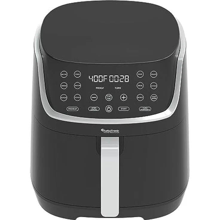 Heissluftfritteuse XL, 8 Liter - AF13D - digitale XL Heißluftfritteuse, 13 Programme, Airfryer, große Fritteuse ohne Fett/Öl, 80°C - 200°C Airfryer Luftfritteuse Air Friteuse Power schwarz – Bild 5