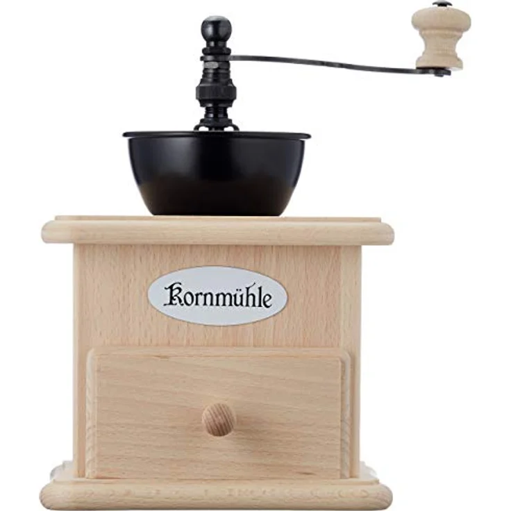 Zassenhaus 0000042009 Kornmühle Buche, Edelstahl, beige, 13 x 16,5 x 23 cm - Manuelle Kornmühle mit original Zassenhaus-Mahlwerk und stufenloser Mahlgrad-Einstellung - Preisvergleich – Bild 2
