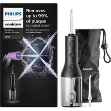 Bild für Philips Sonicare kabelloser Power Flosser 3000 Munddusche, Wasser-Flosser für Zähne, Zahnfleisch und Zahnpflege, in schwarz (Modell HX3826/33)