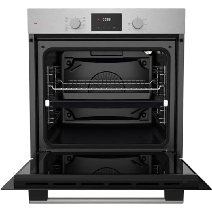 Böhme Einbaubackofen HB60F78PPX und Gasline GAE60HY, Edelstahl, 78L, 9 Funktionen, Heißluft, 2 Gasbrenner, 2 Elektro-Kochzonen – Bild 4