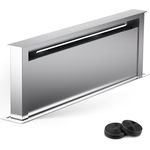 Klarstein Downdraft-Dunstabzugshaube 90cm, Abluft/Umluft, Versenkbar, 576m³/h Luftstrom, LED-Beleuchtung & Touch-Bedienfeld