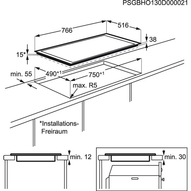 AEG HK854870XB Glaskeramikkochfeld, Autark, Einbaugerät, Betriebsart elektrisch, 4 Zonen, 14 Stufen Regulierung, Breite 76,6 cm, Edelstahlrahmen, schwarz – Bild 9
