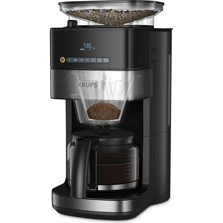 Krups Filterkaffeemaschine KM8328 Grind and Brew mit Mahlwerk, 1,25l Kaffeekanne – Bild 5