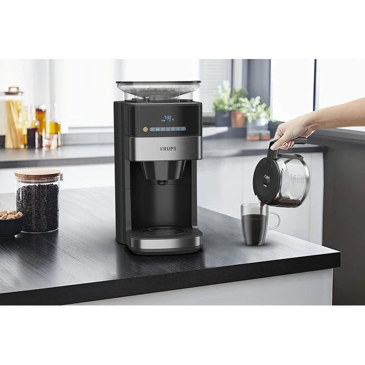 Krups Filterkaffeemaschine KM8328 Grind and Brew mit Mahlwerk, 1,25l Kaffeekanne – Bild 6