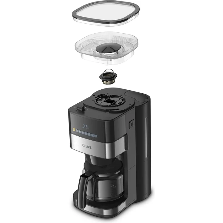 Krups Filterkaffeemaschine KM8328 Grind and Brew mit Mahlwerk, 1,25l Kaffeekanne – Bild 4