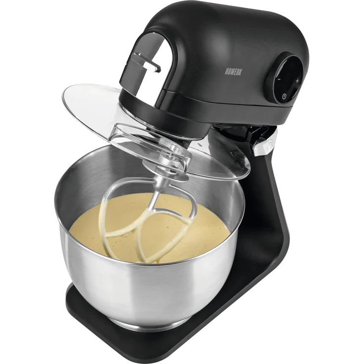 N8WERK Küchenmaschine in der Midnight Edition, 1200 Watt, 5 Liter, Timer, Planetenrührwerk, Aluminium, schwarz – Bild 8