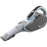 Black + Decker Lithium Dustbuster DVJ325J mit Cyclonic Action – 10,8V Akku Handstaubsauger mit ausziehbarer Fugendüse & Polsterbürste – Beutelloser, kabelloser Staubsauger – Lange Saugdüse – Hellblau