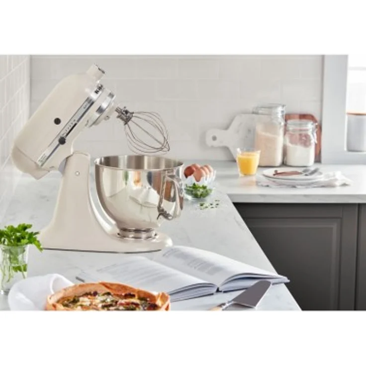 KitchenAid 5KSM125EMH Küchenmaschine mit Direktantrieb, 300W, 4,8L Edelstahlschüssel, Zink, milkshake, Serie: 5KSM125 – Bild 3