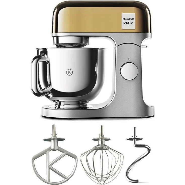 Kenwood KMX760YG kMix Premium Edition Gold Küchenmaschine, 1000W, 5L Schüssel, 6 Geschwindigkeiten, inkl. 3-tlg. Patisserie-Set, gold, Serie: kMix – Bild 3
