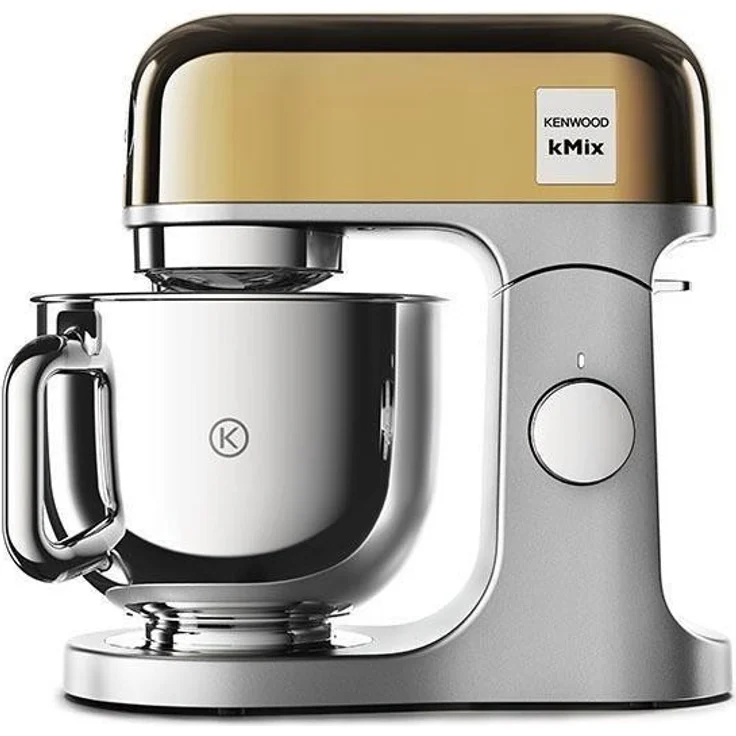 Kenwood KMX760YG kMix Premium Edition Gold Küchenmaschine, 1000W, 5L Schüssel, 6 Geschwindigkeiten, inkl. 3-tlg. Patisserie-Set, gold, Serie: kMix – Bild 1