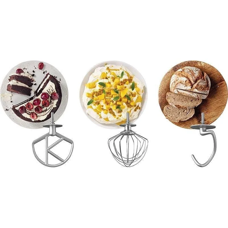 Kenwood KMX760YG kMix Premium Edition Gold Küchenmaschine, 1000W, 5L Schüssel, 6 Geschwindigkeiten, inkl. 3-tlg. Patisserie-Set, gold, Serie: kMix – Bild 7