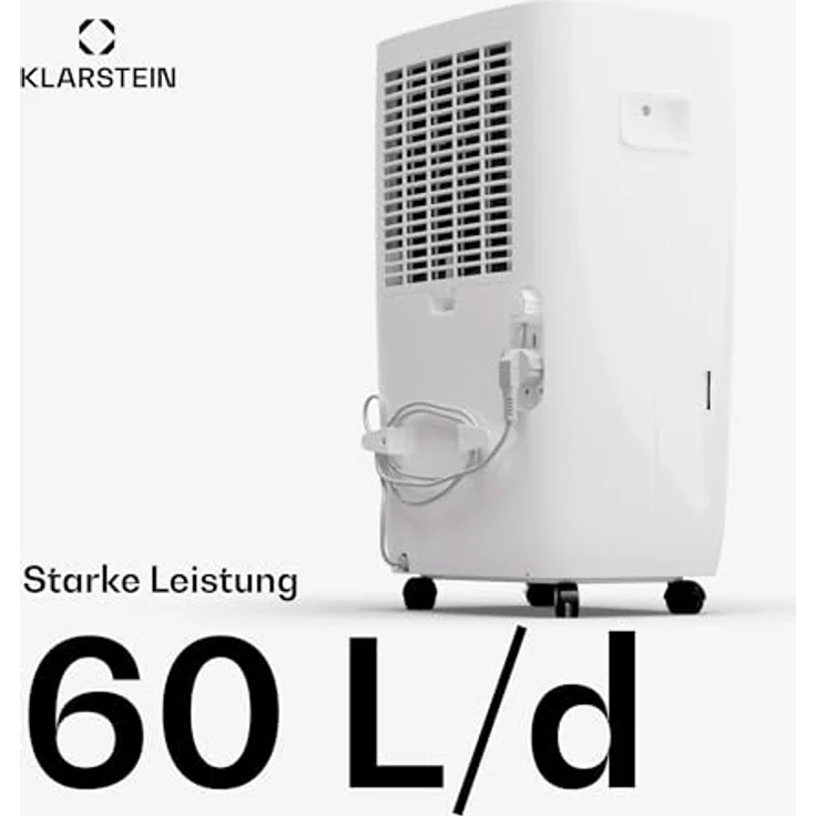 Klarstein Luftentfeuchter Elektrisch bis 65m2, Smart Luftentfeuchter mit WLAN IoT App, 60 L Kapazität – Bild 3
