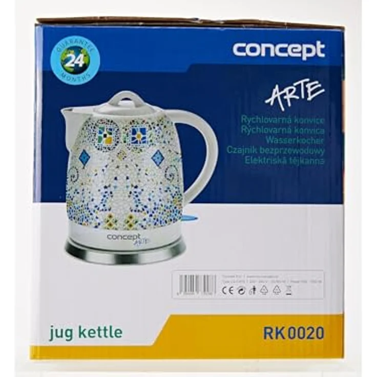 CONPT Hausgeräte RK0020 Keramik Wasserkocher, Einzigartiges Design, Hauch von Orient, 1,5 L, Weiß, 1350 W – Bild 7