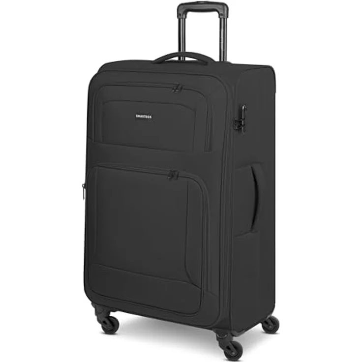 SMARTBOX großer Weichgepäck Check-in Koffer für Damen & Herren | Großer XL Trolley 46 x 31 x 78 cm | 4 Rollen & Zahlenschloss | erweiterbar mit Dehnfalte | leichte 3,6 kg (Edition 04) – Bild 1