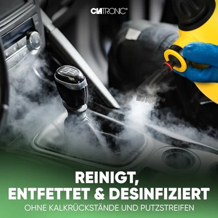 Clatronic DR 3653 Dampfreiniger inkl. 9-teiligem Zubehör, extra 5 m langes Kabel – Bild 3