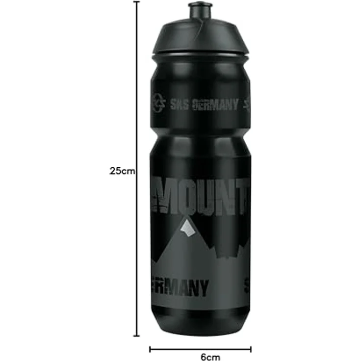SKS Trinkflasche Mountain, 750 ml, auslaufsicher und ergonomisch, schwarz – Bild 9