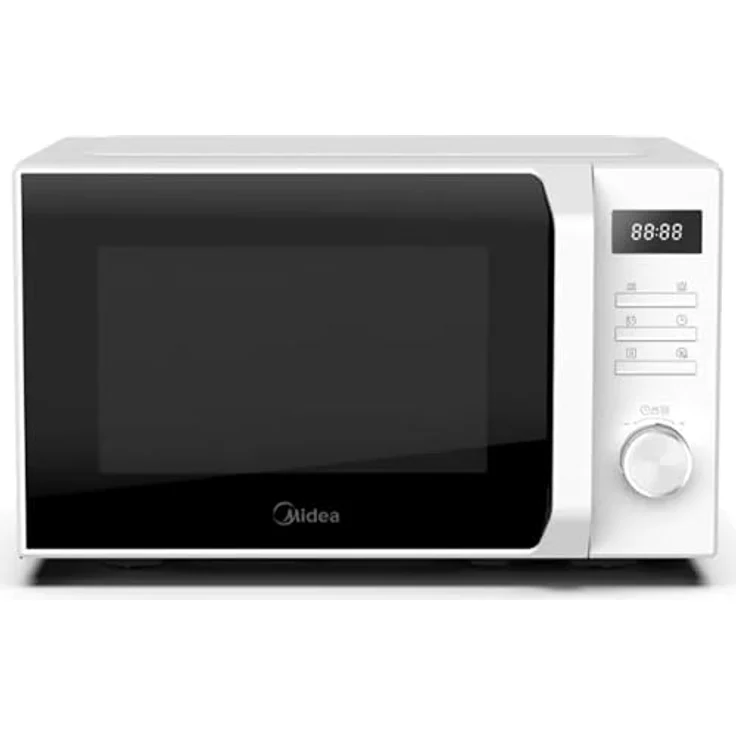 Midea AG20CF2E, Mikrowelle mit 20 Litern, 700 Watt, Grillfunktion 1000 Watt, Weiss und Schwarz – Bild 2