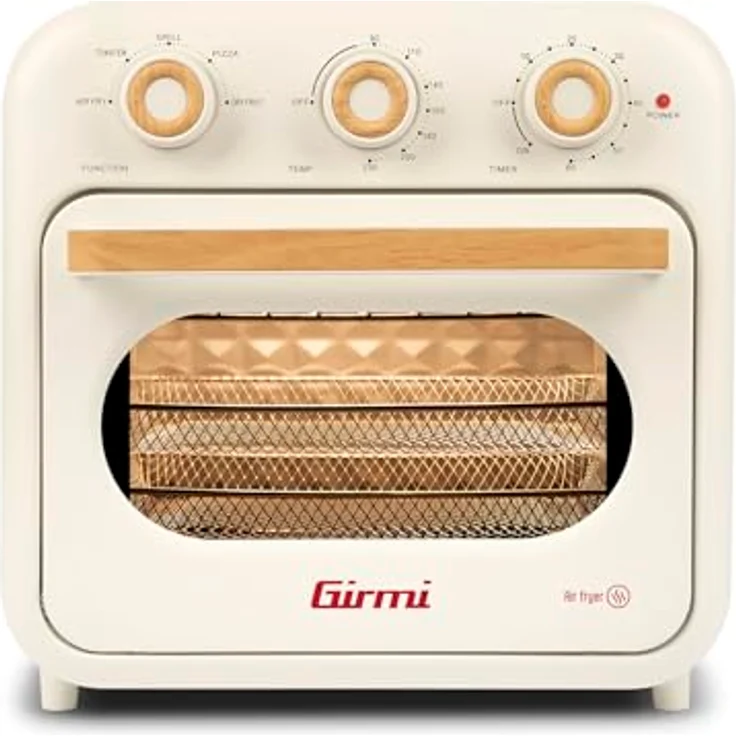 Girmi FG29 Heißluftfritteuse & Multifunktionsofen, 1500W, 22 Liter, 5 Programme, Maxi-Lüfter, Innenbeleuchtung, Rezeptbuch inklusive – Bild 5