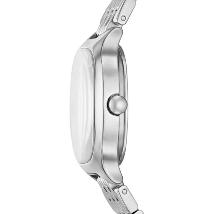 Skagen Damen Analog Quarz Uhr mit Edelstahl Armband SKW3159, 28-mm-Gehäuse, silberfarbenes Zifferblatt – Bild 3