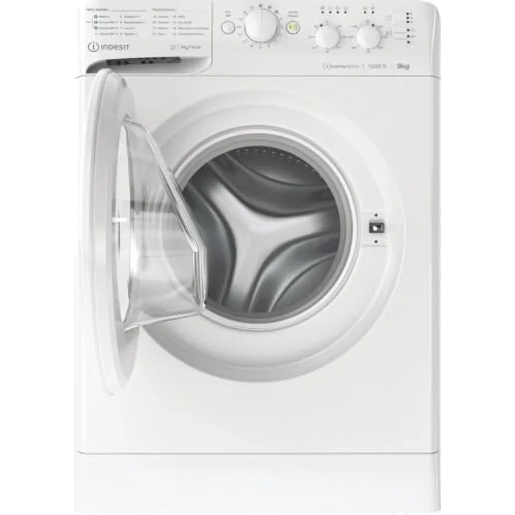 Indesit MTWC 91296 W IT, Frontlader Waschmaschine, 9 kg, A, 1200 RPM, weiß, 75 dB – Bild 4