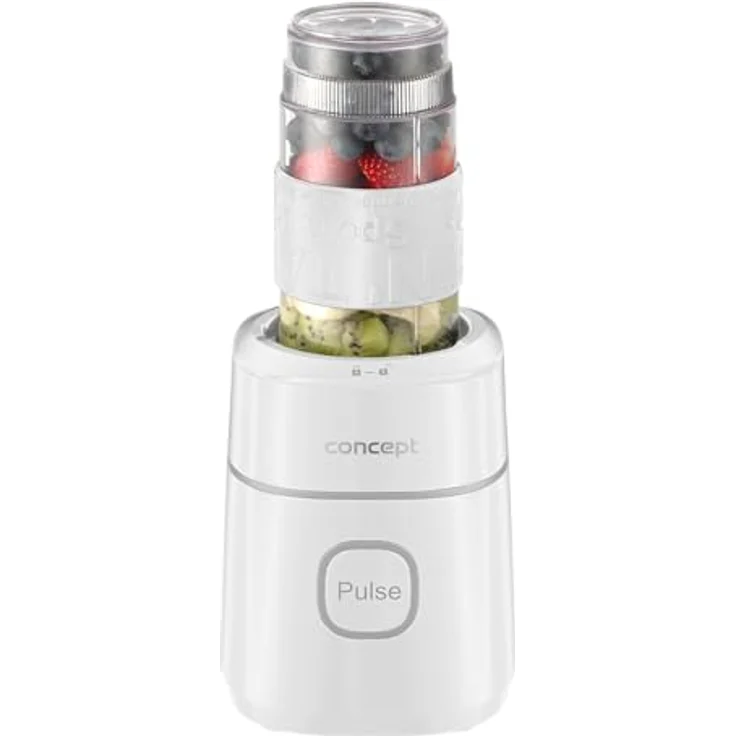 Concept SM3491 Smoothie-Mixer, 700 W mit 3 Rührschüsseln (1000 ml, 570 ml, 400 ml) und Mühle – Bild 4