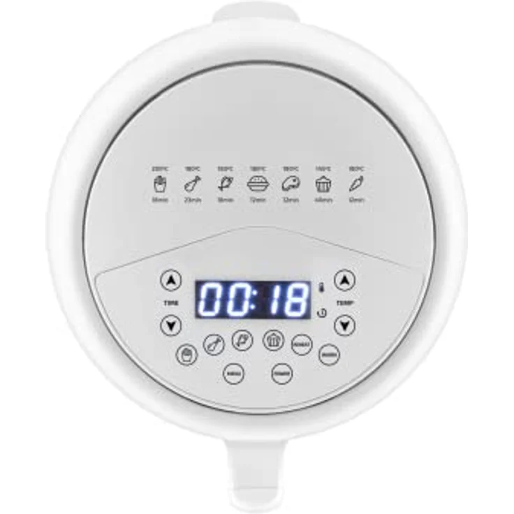 Ufesa Twist Heißluftfritteuse klein ohne Öl, 2L, Airfryer mit 6 Programme, 1200w, Zeitchaltuhr, Temperatur 80ºC bis 200ºC, BPA-Frei, Antihaftbeschichtung, Cool-Touch, Weiß – Bild 5