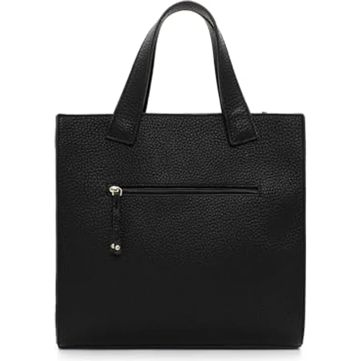 SURI FREY Shopper SFY Gwenny, Damenhandtasche in Echtleder-Optik mit Reißverschluss, schwarz – Bild 3