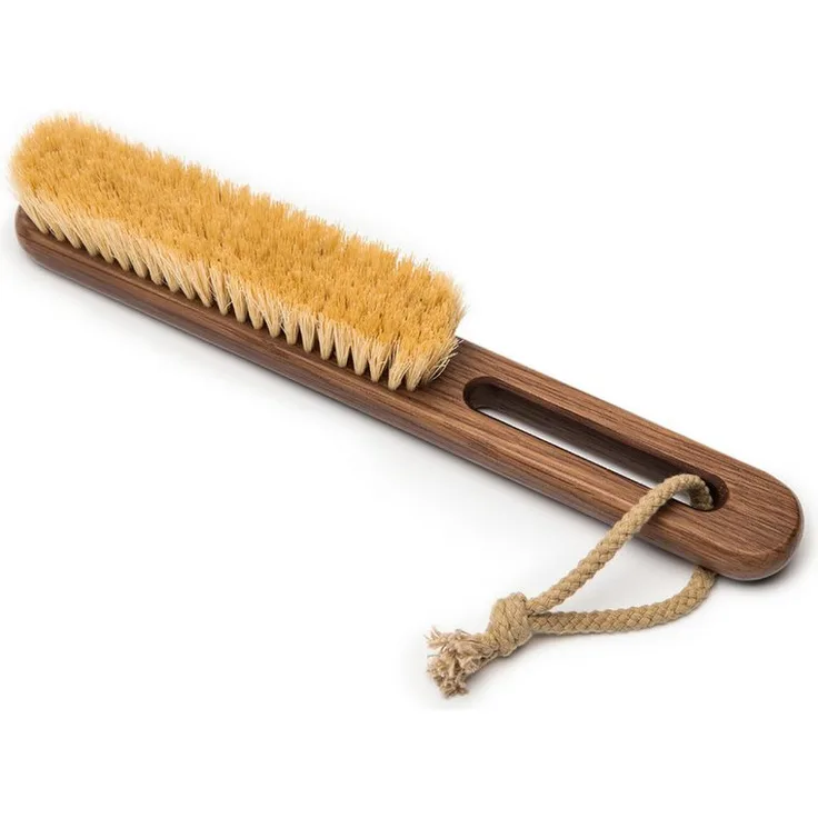 Steamery Fusselbürste Steamery Vegan Clothing Brush, nachhaltige Kleiderbürste aus Eiche und Sisalfasern, dunkles Wachsöl-Griff