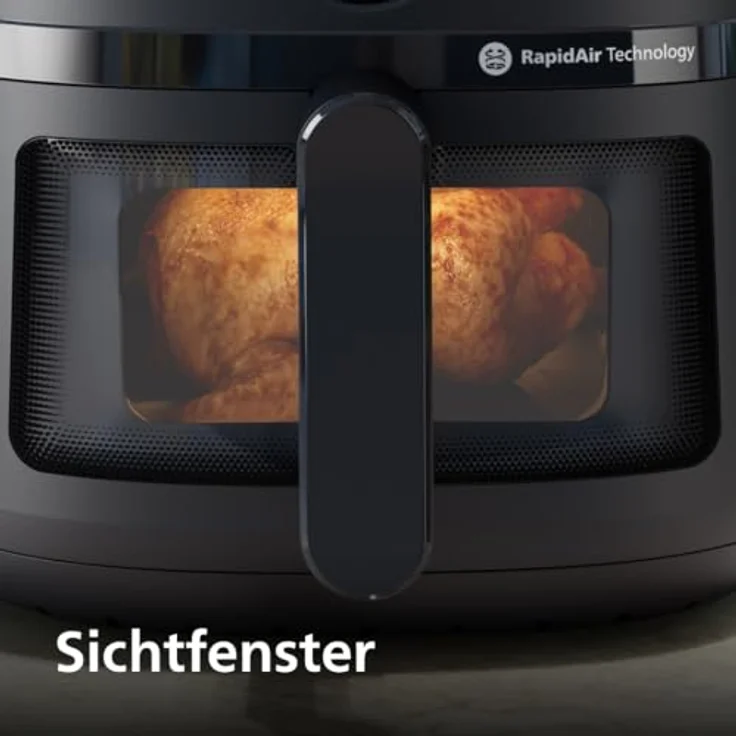 Philips Airfryer 2000 Series Heißluftfritteuse, 6,2 L, kompaktes Design, 13 Garoptionen, RapidAir-Technologie, Touchscreen-Steuerung, leicht zu reinigen (NA230/00) – Bild 4