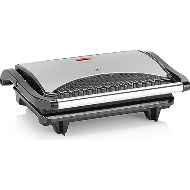 Tristar Kontaktgrill GR-2846, Sandwich Maker mit Edelstahlausführung, isolierte Handgriffe, 700 Watt, 0,7m Kabellänge, antihaftbeschichtet – Bild 6