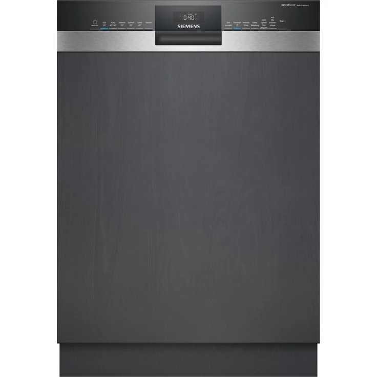 Siemens SN53HS03BD iQ300, teilintegrierter Einbau-Geschirrspüler 60 cm mit Home Connect, 13 Maßgedecke, Energieeffizienzklasse C, 6 Programme, 42 dB(A)