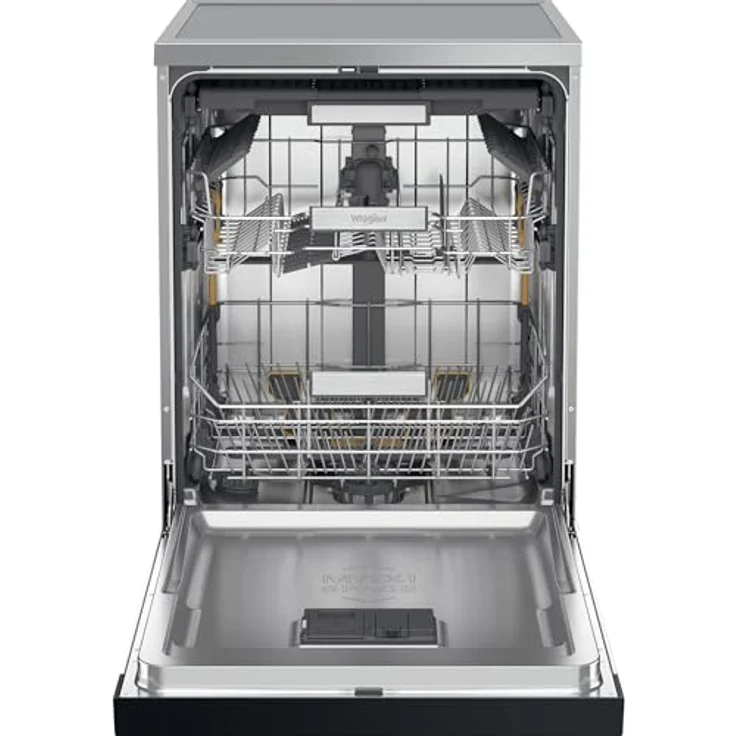 Whirlpool MaxiSpace W7F HS41 X, Freistehender Geschirrspüler, 60 cm, Edelstahl Schwarz, 15 Maßgedecke, 41 dB Geräuschpegel, Energieeffizienz C – Bild 2