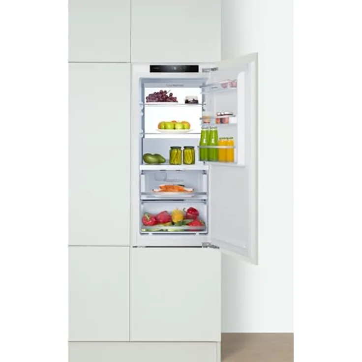 Amica Einbaukühlschrank EVKSX 352 250, 173 l Kühlvolumen, No Frost-Funktion, Touch-Display, LED-Innenbeleuchtung, weiß