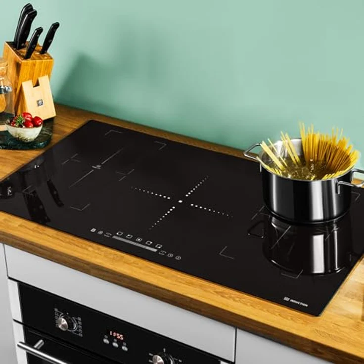 KKT KOLBE Autarkes Herdset: 60cm Einbaubackofen BO8805SS + 90cm Induktionskochfeld IH89005FZ, Heißluft, Grill, Automatik-Timer, 2-fach Wärmeschutzverglasung, Kindersicherung, A Energieeffizienz – Bild 3