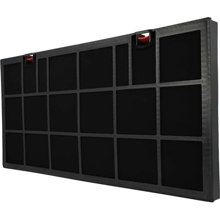 Vhbw Aktivkohlefilter kompatibel mit AEG Dunstabzugshauben 94212149300, 94212176800, 94212177000, 942121771, 94212132200, 94212142000 - effektive Geruchsfilterung für saubere Raumluft – Bild 9