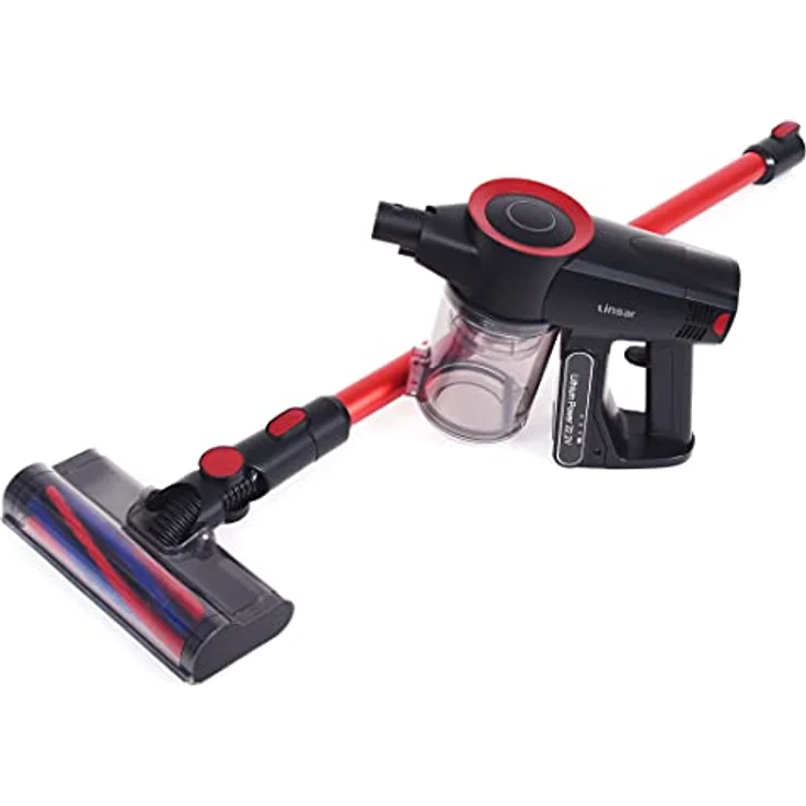 Linsar - 2 in 1 kabelloser Staubsauger - Mit 2 Saugstufen, beutellos und kompakt - Zur Wandmontage geeignet - 44 Min. Akkulaufzeit - Für Hartböden, Teppich, Tierhaare, Auto, Zuhause – Bild 1