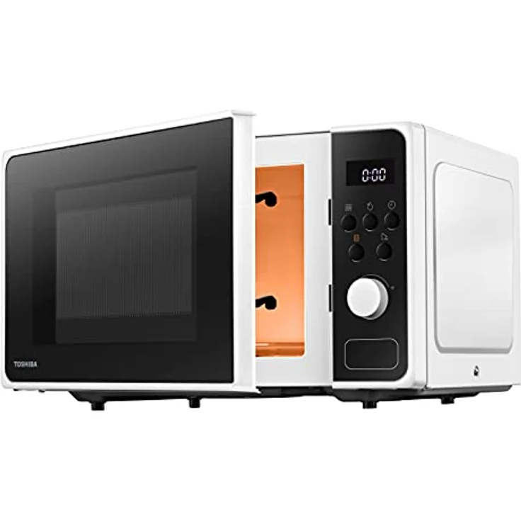 Toshiba MM2-AM23PFWH Mikrowelle, Standgerät, 800 Watt, 23 Liter Garraum, schwarz – Bild 6