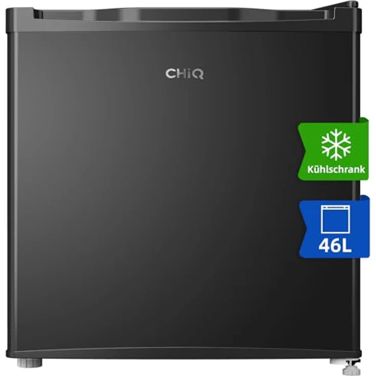 CHIQ Mini Bar Kühlschrank 46 L, Schwarz, Energieeffizienzklasse E, Sehr Leise 39dB, 12 Jahre Garantie – Bild 2