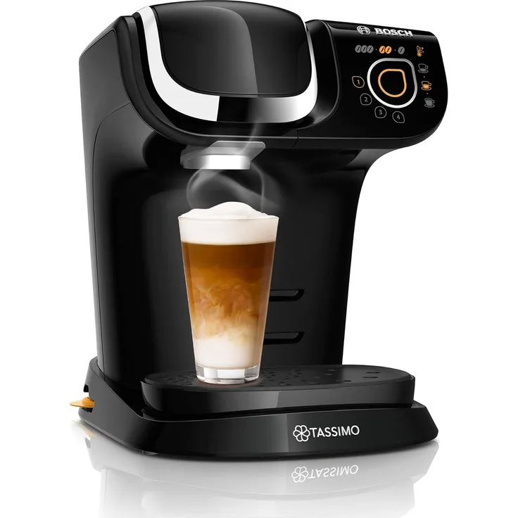 Bosch TAS6502 Tassimo My Way 2 Kapselmaschine, über 70 Getränke, Personalisierung, vollautomatisch, BRITA Wasserfilter, 1500 W, schwarz