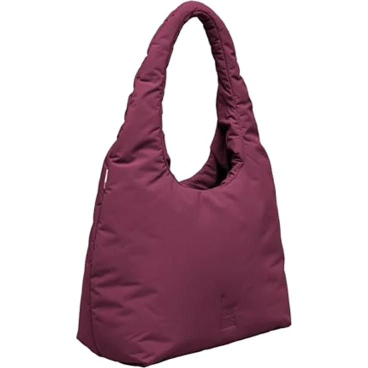 GOT BAG CLOUD, Damen Umhängetasche aus recyceltem Nylon im Puffer-Look, Rot, ca. 40 x 55 x 16 cm, mit praktischen Magnetverschluss und Reißverschluss-Innentasche – Bild 4
