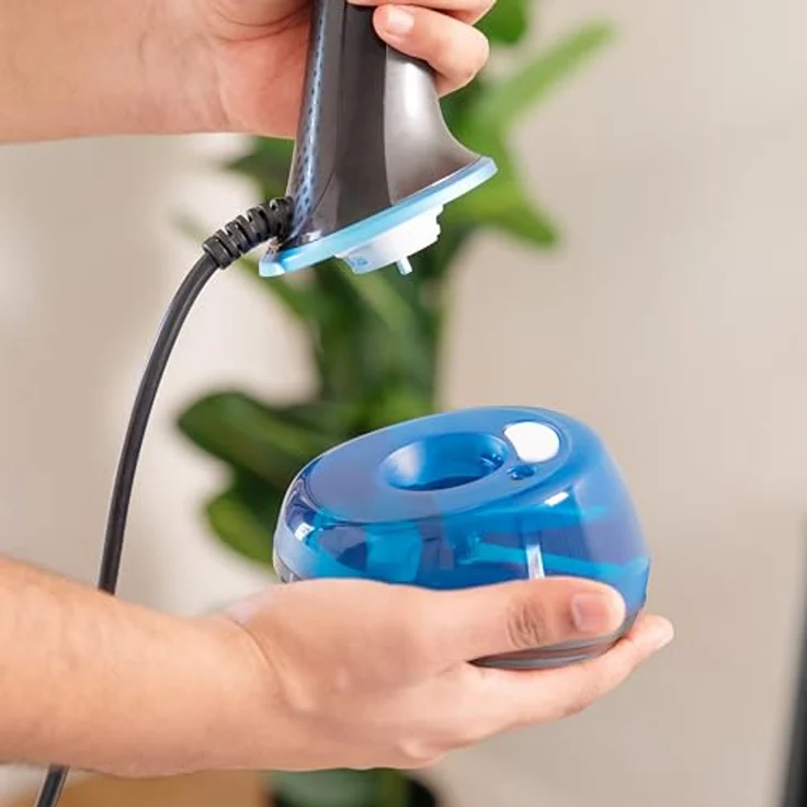 Cecotec 08510 Tragbare Dampfbürste, 1800 W, 360 ml Wassertank, 20 g/min Dampfleistung, Aufheizzeit 0,5 min, Schwarz und Blau – Bild 11