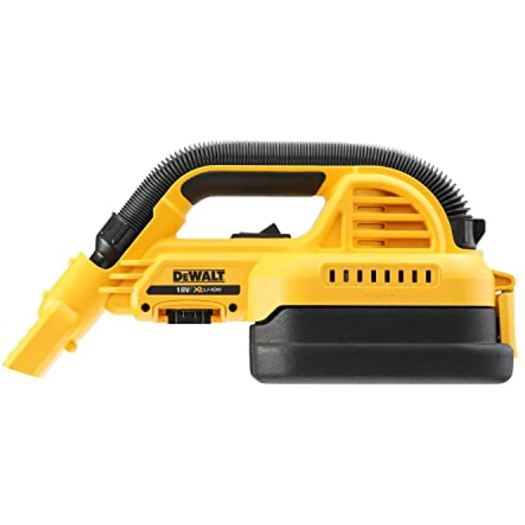 DeWalt Akku-Handsauger- Handsauggerät (18 Volt, Hepa-Hochleistungsfilter, ergonomisch gu mmierter Griff, ausziehbarer Saugschlauch, entleerbarer Staubbehälter mit 1.9 l Fassungsvermögen) DCV517N – Bild 2