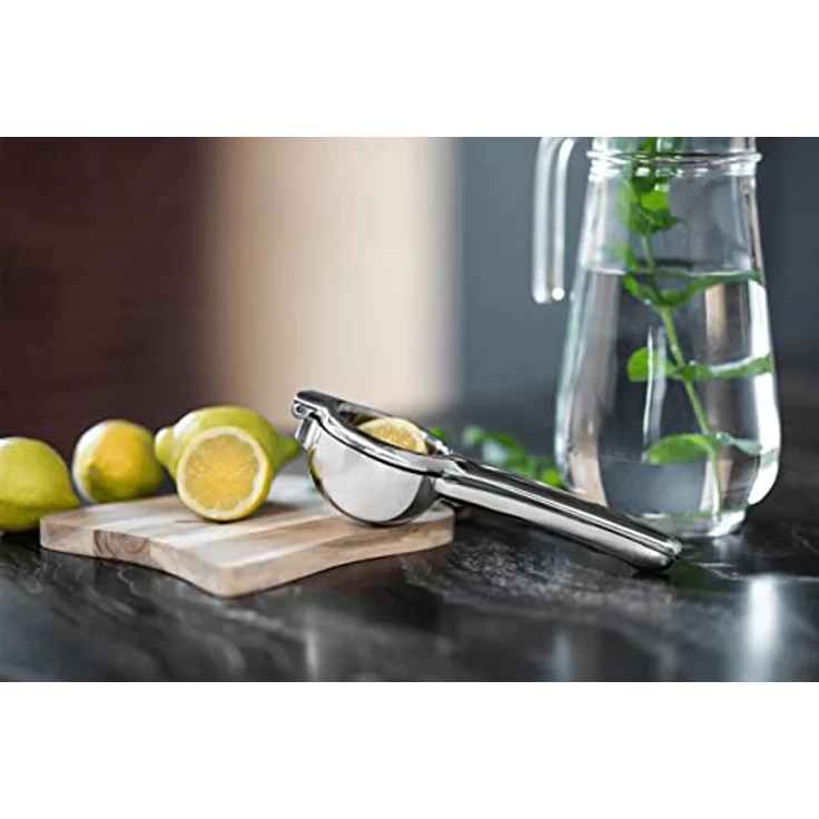 SALLYS Edelstahl Zitruspresse All-In-One – Profiqualität, Manuelle Saftpresse für Zitrusfrüchte, Robust & Spülmaschinenfest – Bild 5
